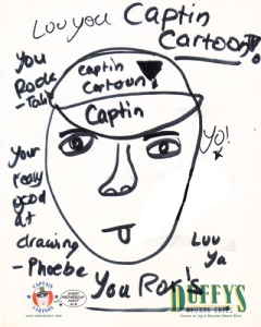 caricature of Captain Cartoon